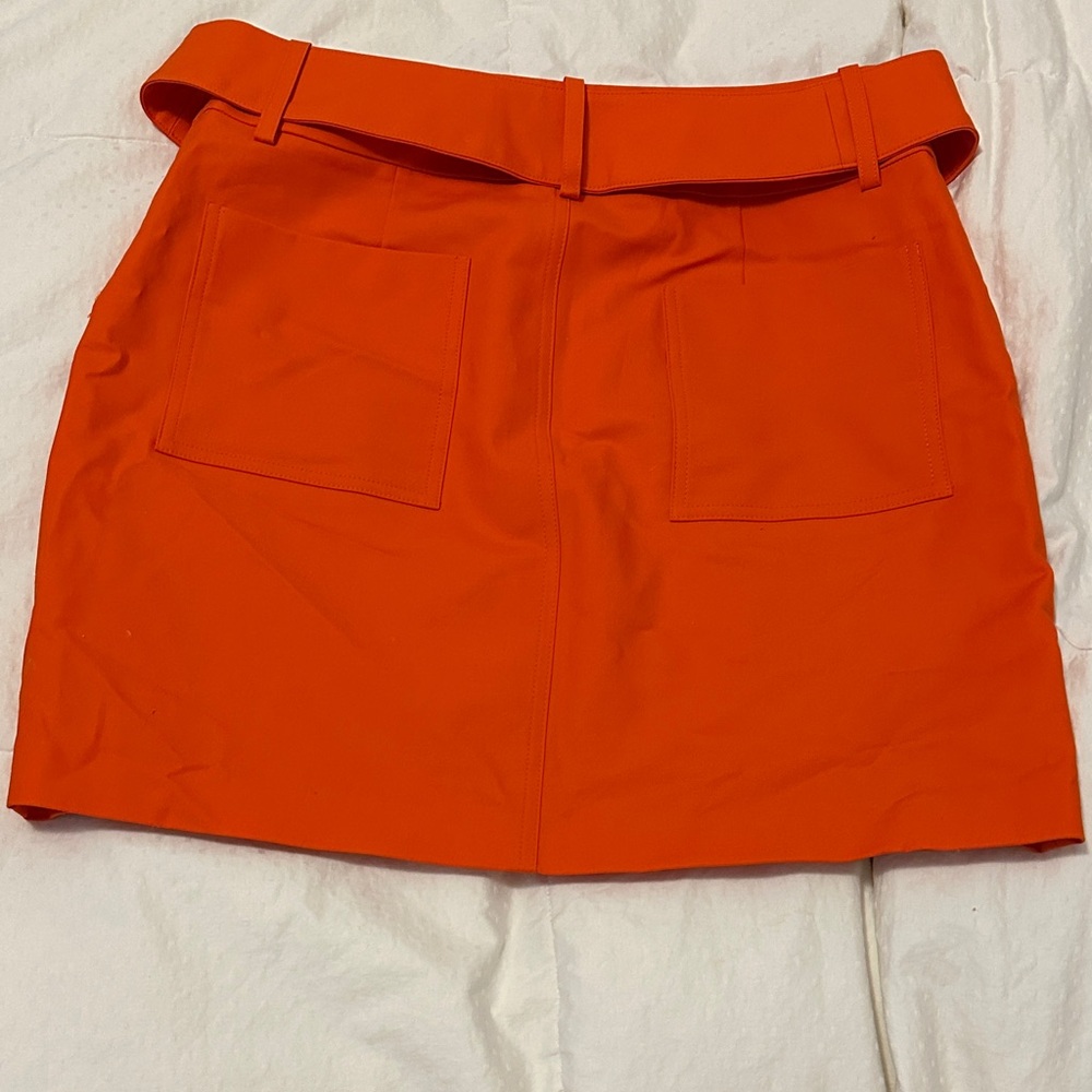 Michael Kors Bold Orange Mini Skirt - Picture 6 of 8
